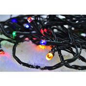 Solight LED outdoor Christmas Chain, 500 LED, 50m, 5m Input, 8 Functions, Timer, IP44, Multicolor