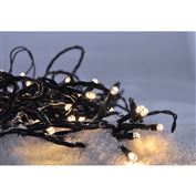 Solight LED Outdoor Christmas chain, 500 LED, 50m, 5m lead, 8 functions, timer, IP44, warm white