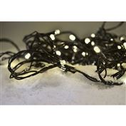 Solight LED Outdoor Christmas Chain, 100LED, 10m, 3m Lead, 8 Functions, IP44, 3x AA, Warm White