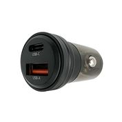Solight car fast charger 30W USB-C + A
