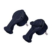 Solight rewirable plug 16A, low profile, IP20, black